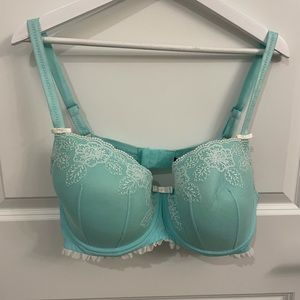 Adore Me Bra & Panty Set - Aqua color
